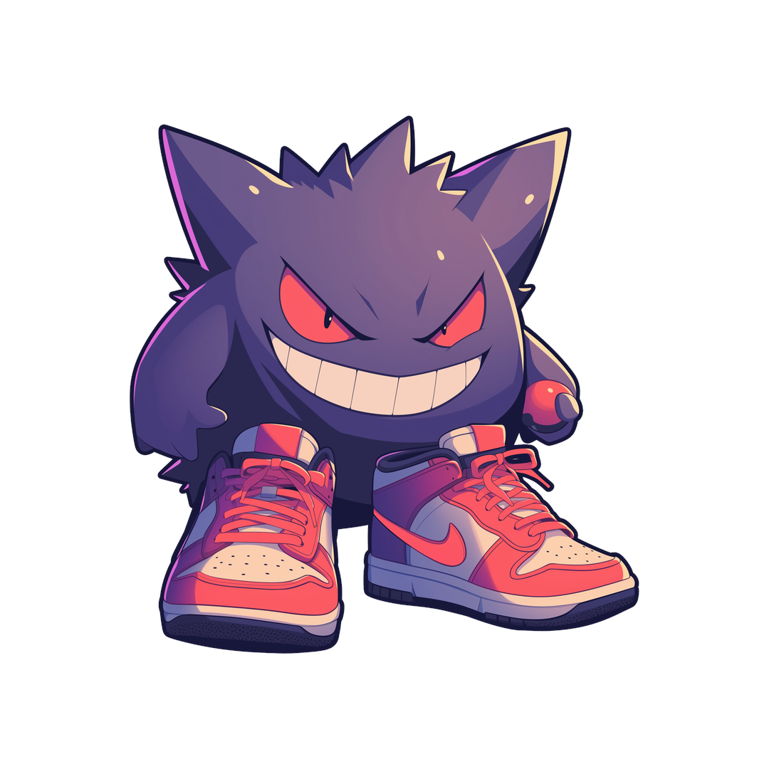 gengar nike sneakerhead sticker