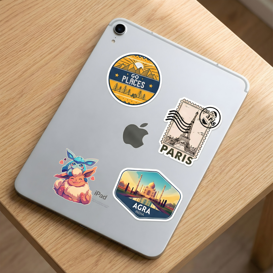 glaceon and flareon cuddling sticker