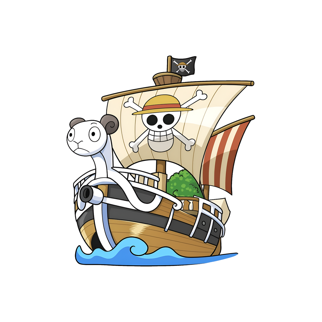 going merry one piece ship sticker