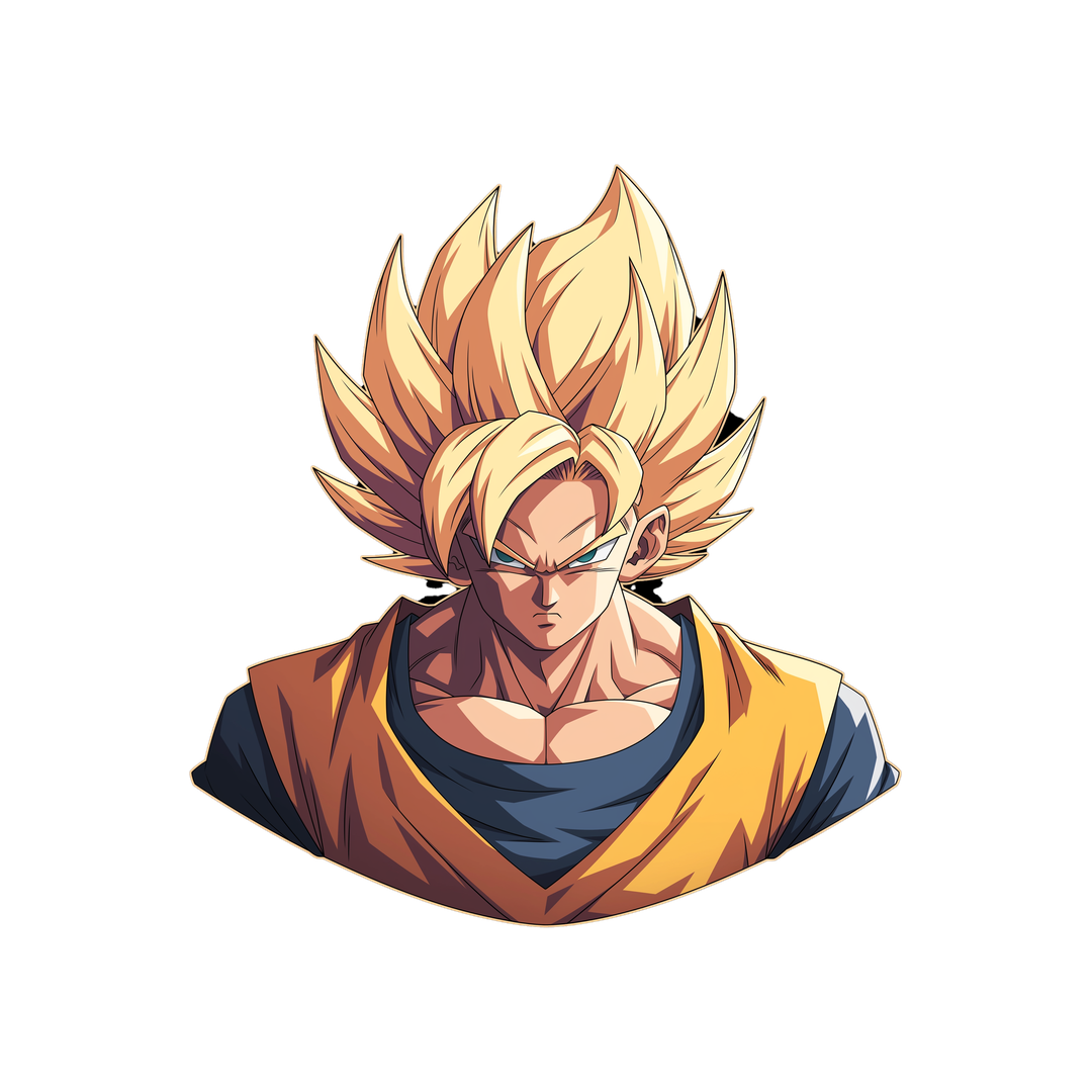 goku ssj determination sticker