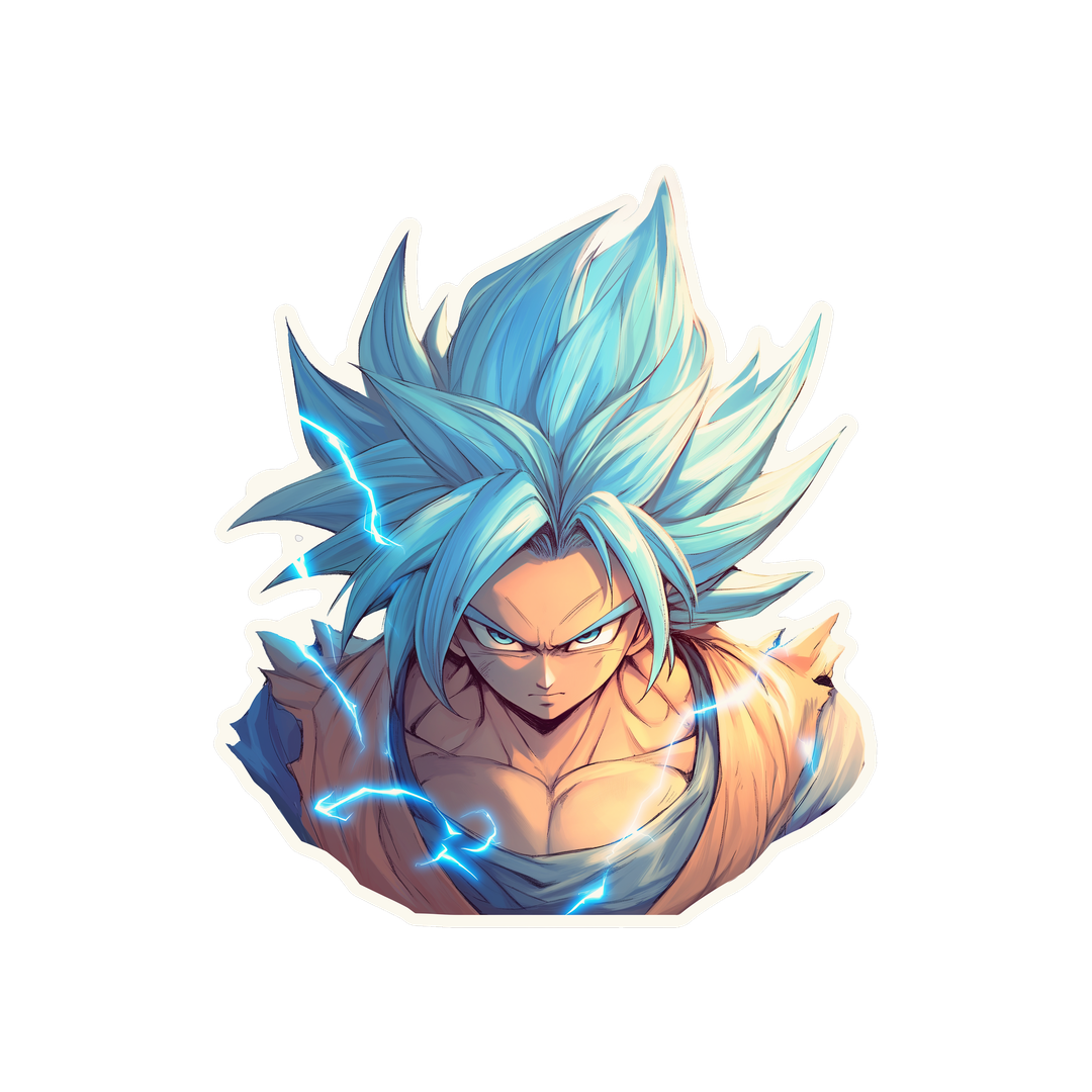 goku super saiyan blue dragon ball sticker