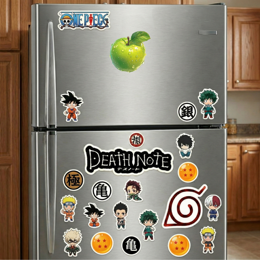 green apple with water drops sticker