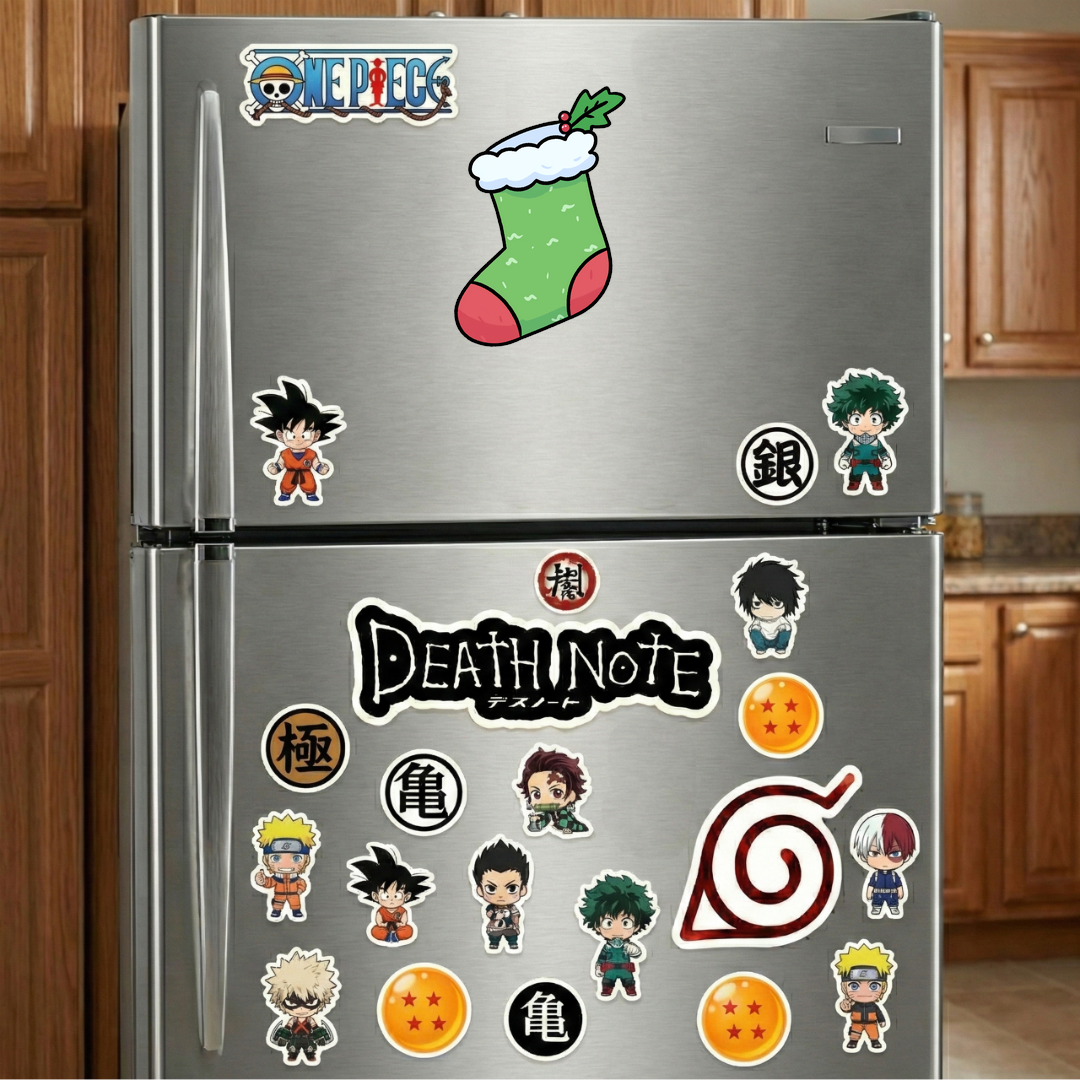 green christmas stocking sticker