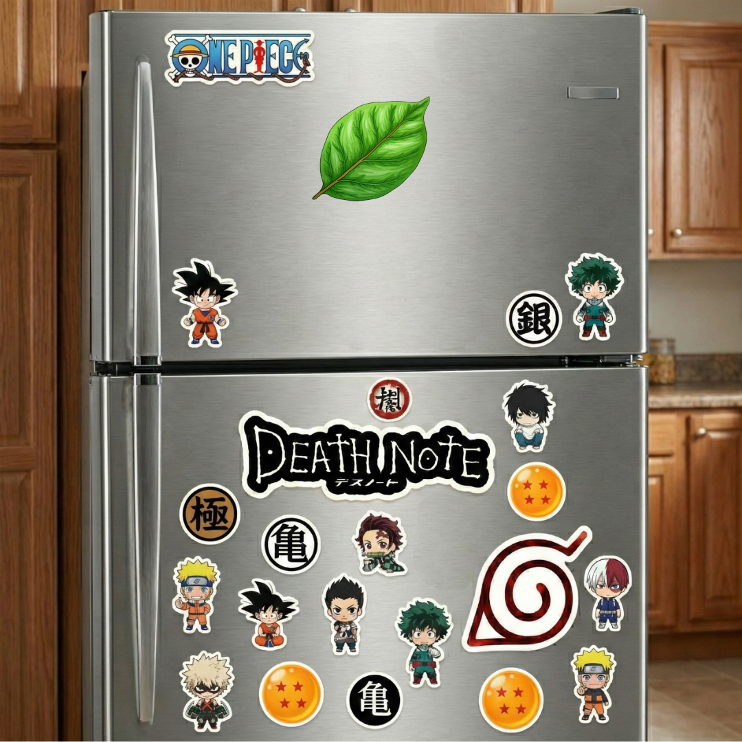 green leaf sticker