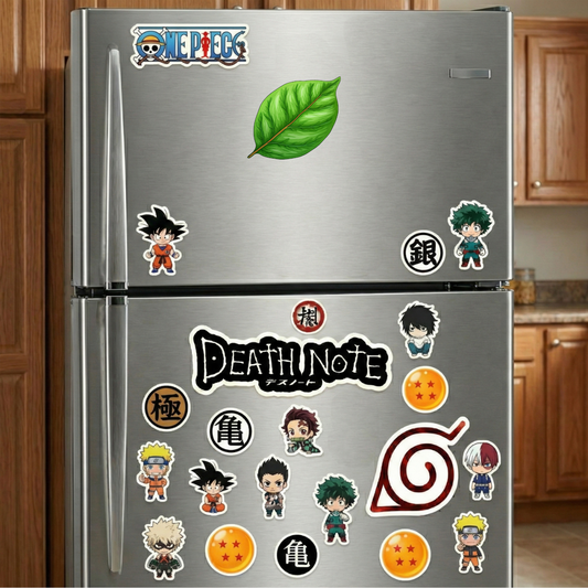 green leaf sticker
