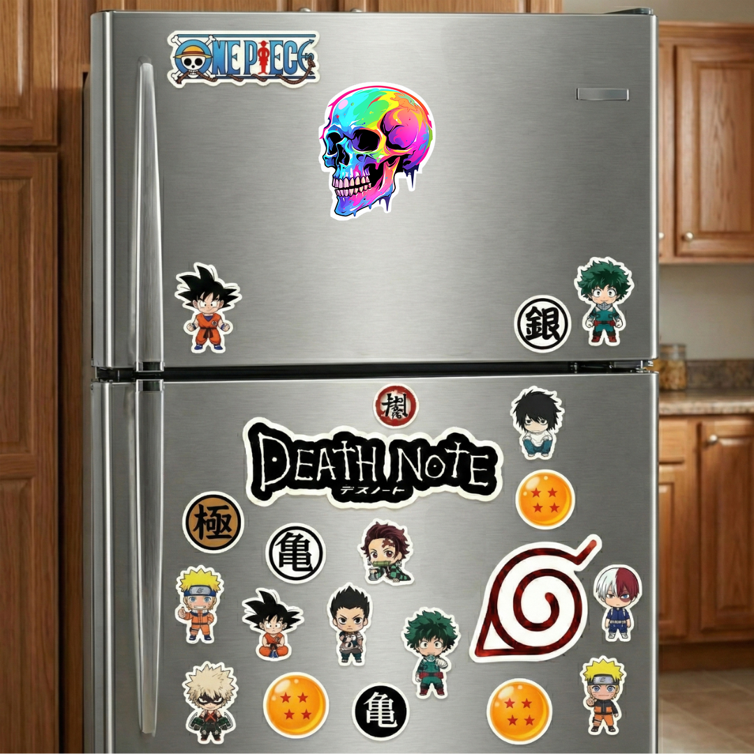 halloween colorful skull sticker