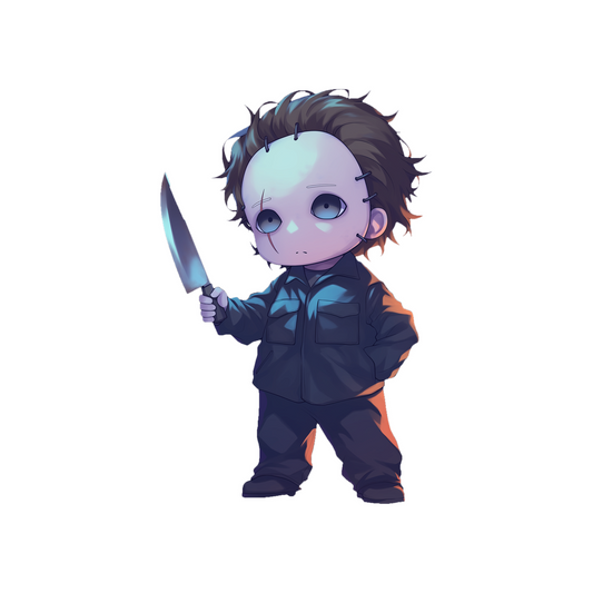 halloween michael myers chibi sticker