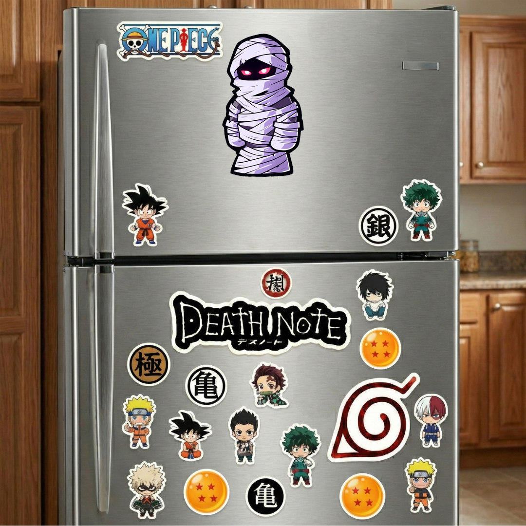 halloween mummy with red eyes sticker