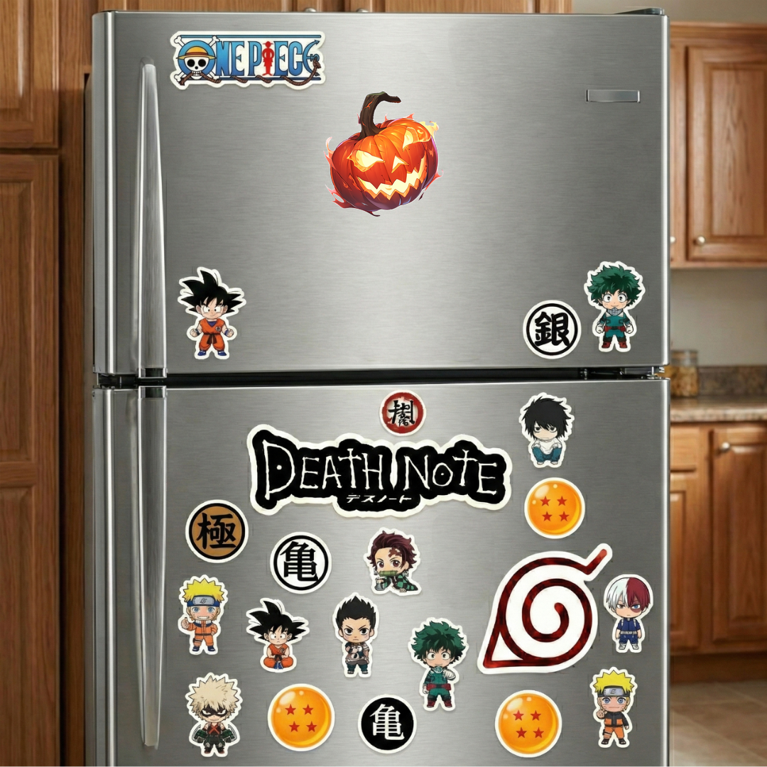 halloween pumpkin on fire sticker