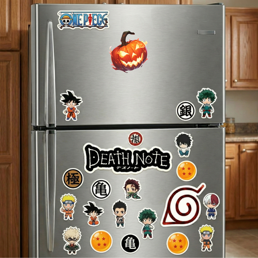 halloween pumpkin on fire sticker