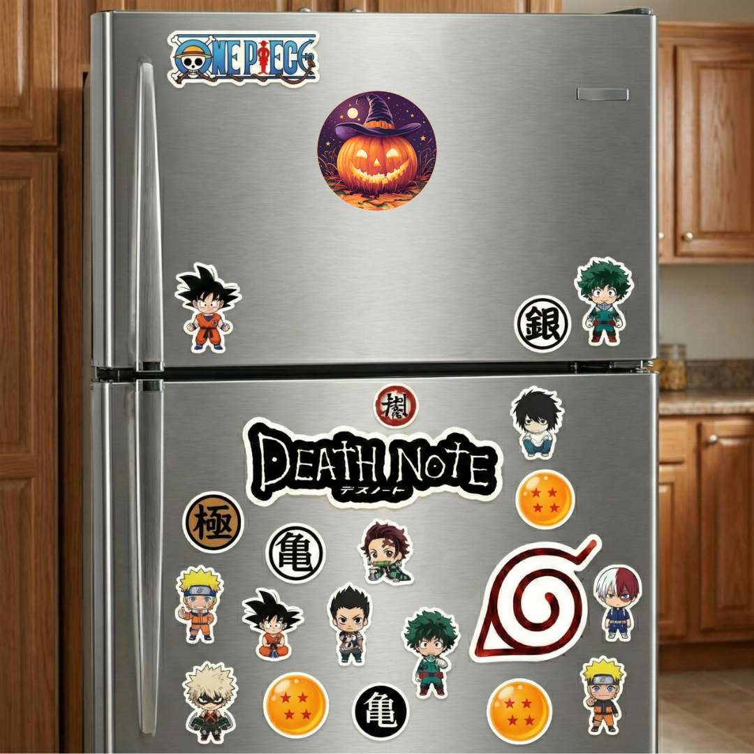halloween pumpkin witch hat round sticker