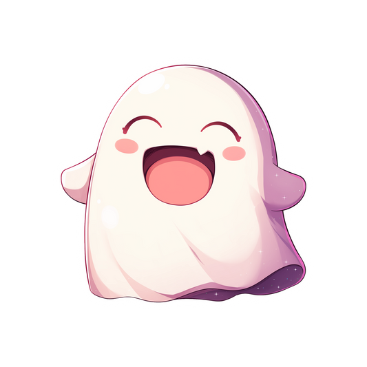 happy ghost kawaii sticker