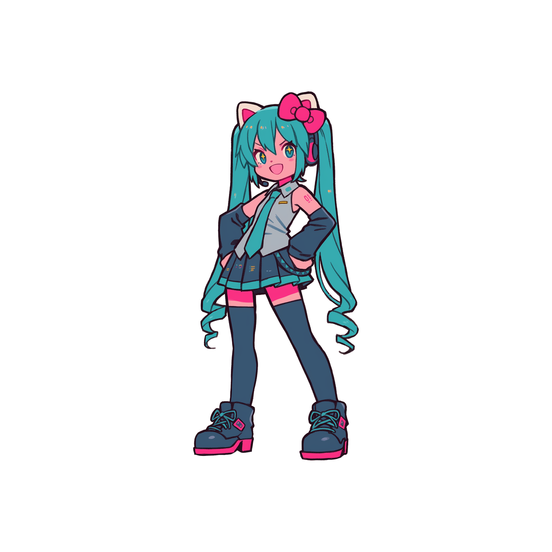 hatsune miku kawaii anime sticker