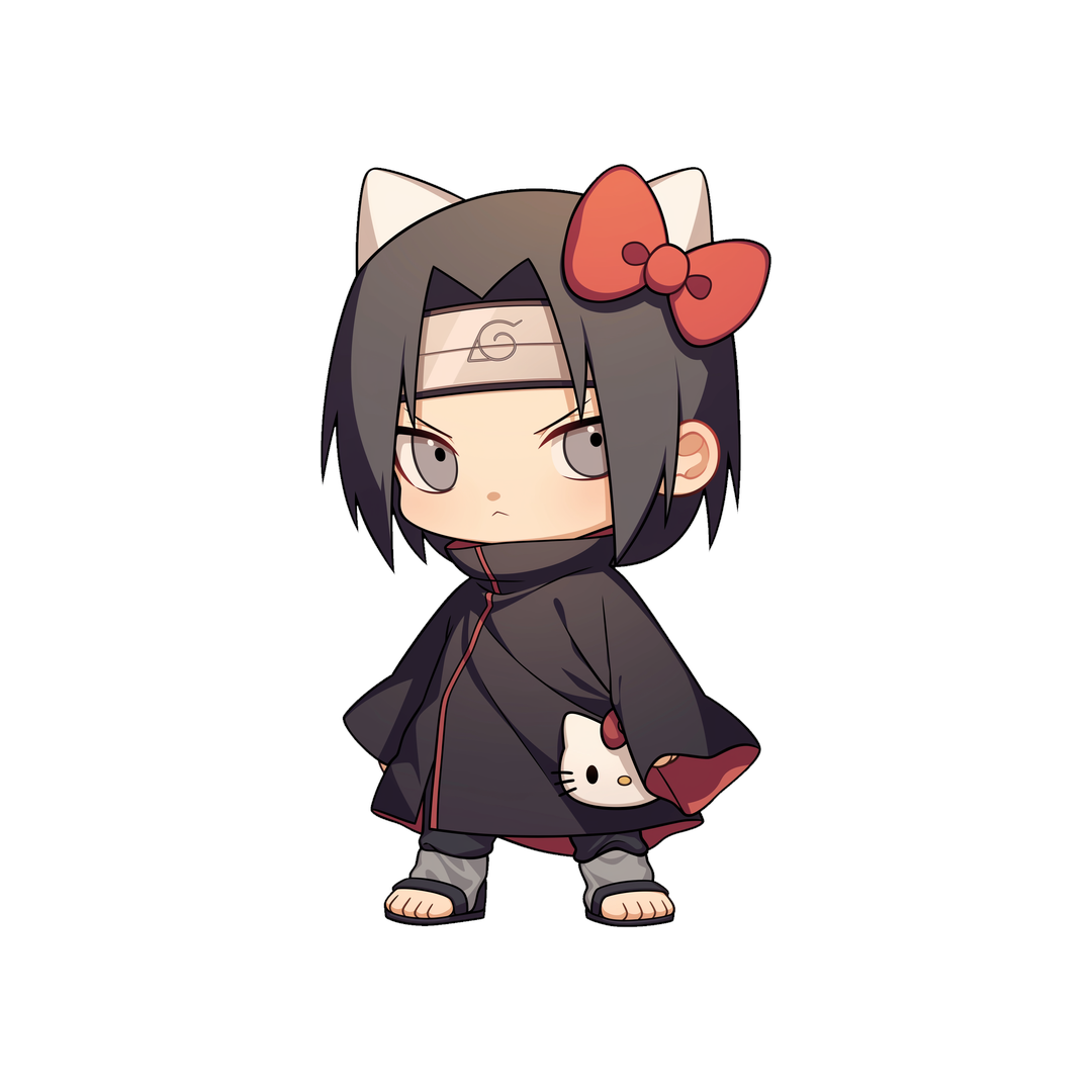hello kitty itachi naruto sticker