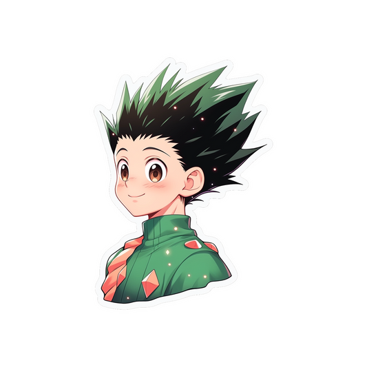 hunter x hunter smiling gon freecss sticker