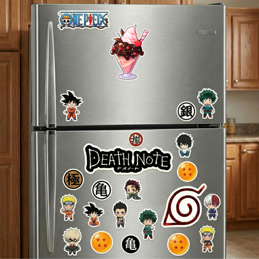 ice cream with cherry and chocolate sticker