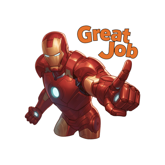iron man great job text sticker
