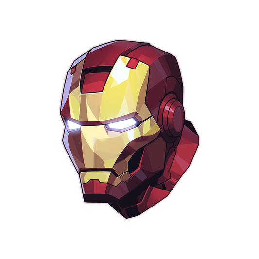 iron man helmet side sticker