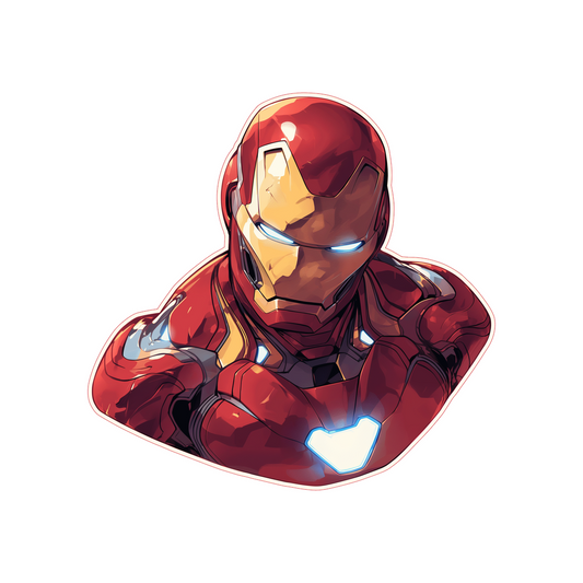 iron man marvel comics sticker