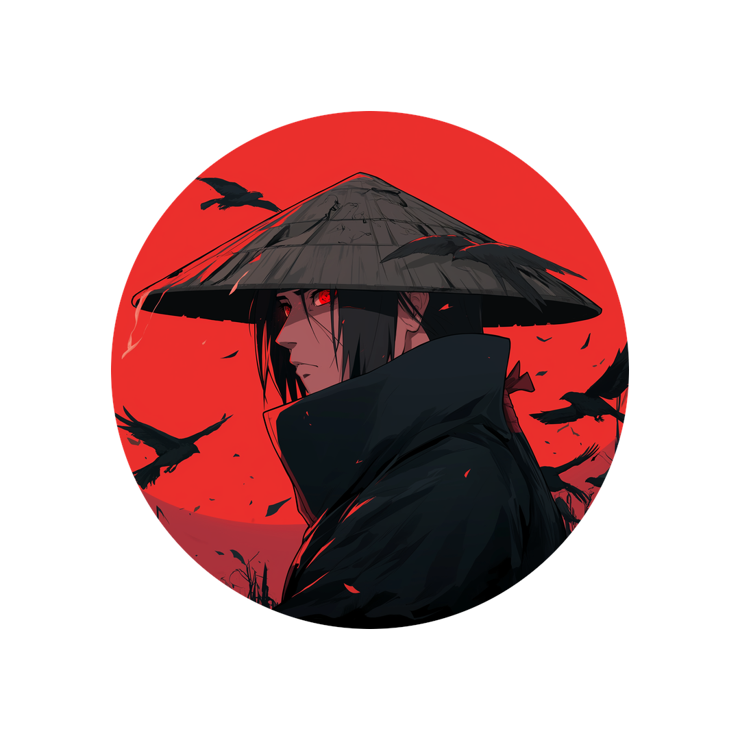 itachi uchiha anime character sticker