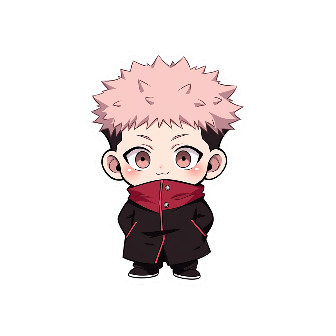 jujutsu kaisen cute yuji itadori sticker