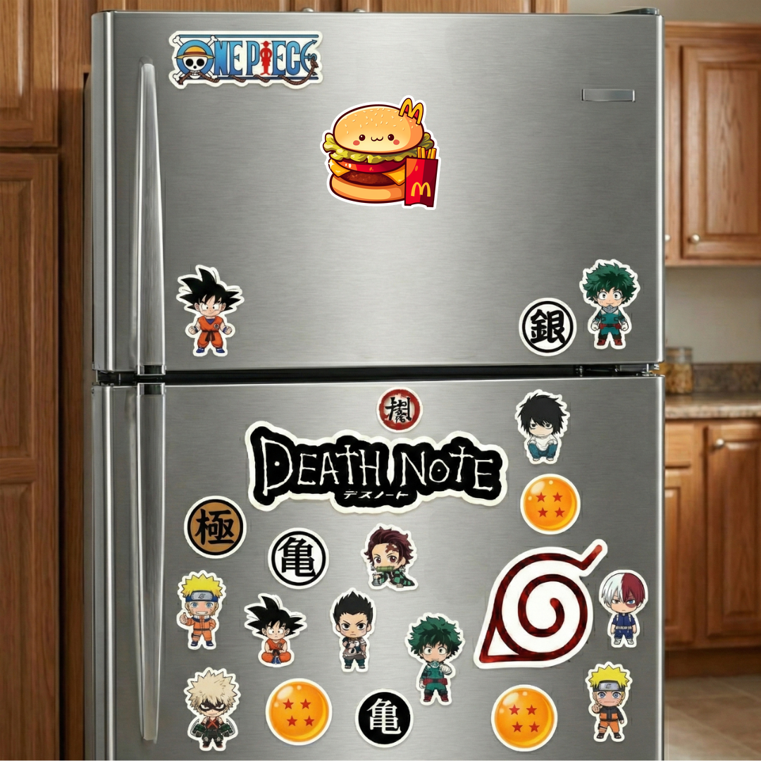kawaii hamburger fries fast food sticker