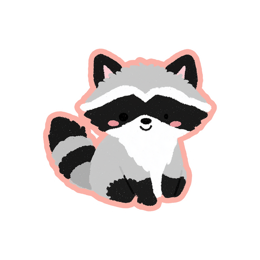 kawaii raccoon cute sticker