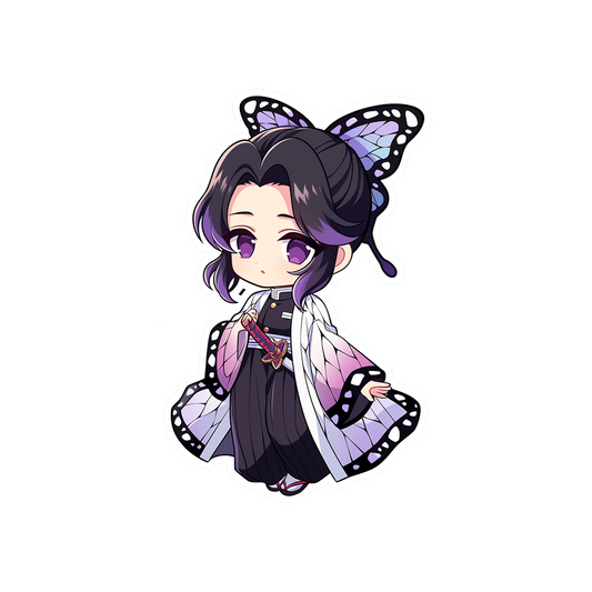 kimetsu no yaiba cute chibi kochou shinobu sticker