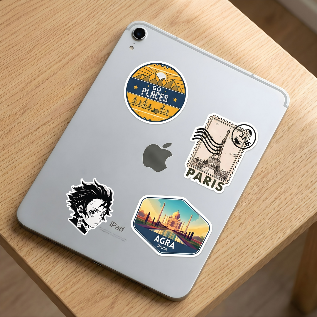 kimetsu no yaiba tanjiro black white sticker