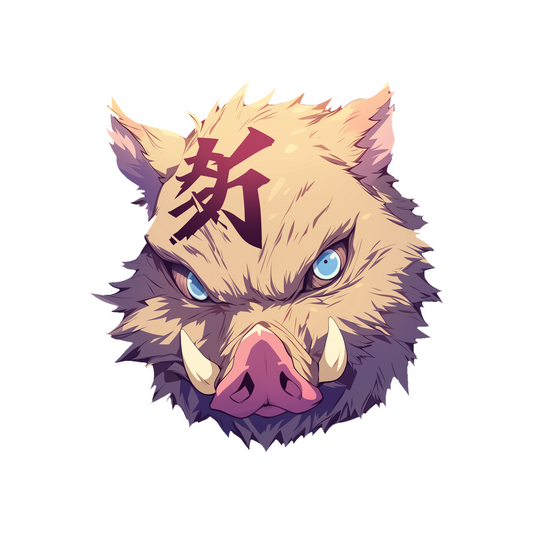 kny inosuke wild mask sticker