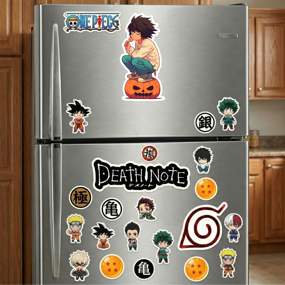 l death note halloween pumpkin sticker