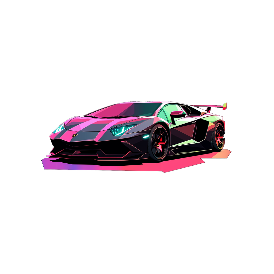 lamborghini aventador aesthetic sticker