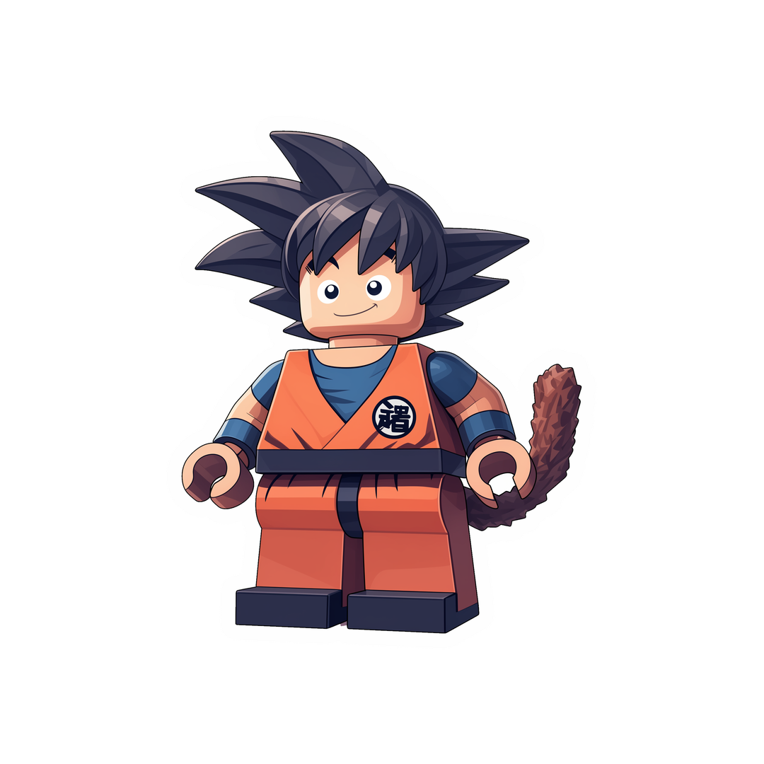 lego goku dragon ball sticker