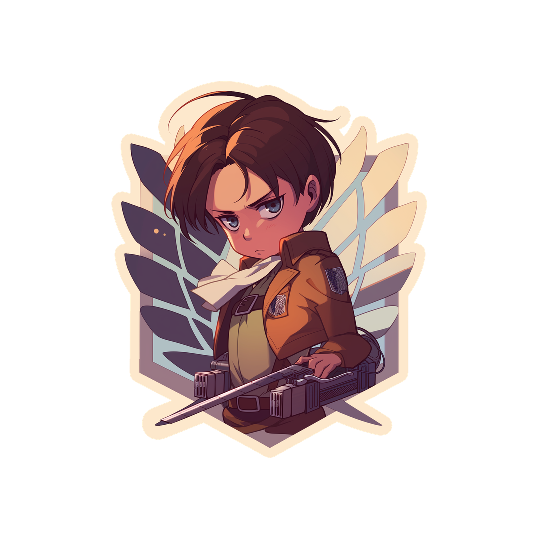 levi ackerman aot blades sticker