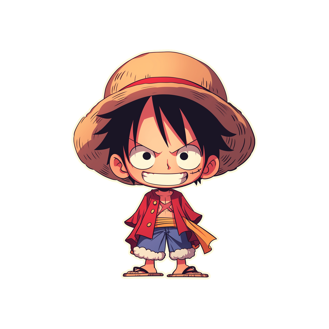 luffy chibi one piece sticker