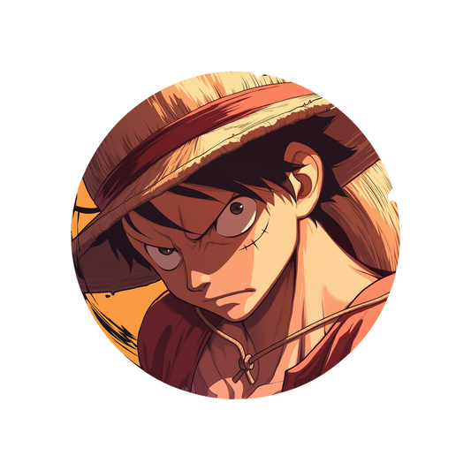 luffy classic straw hat sticker