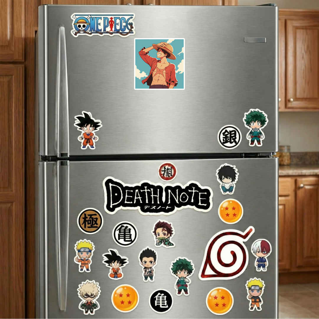 luffy retro poster sticker