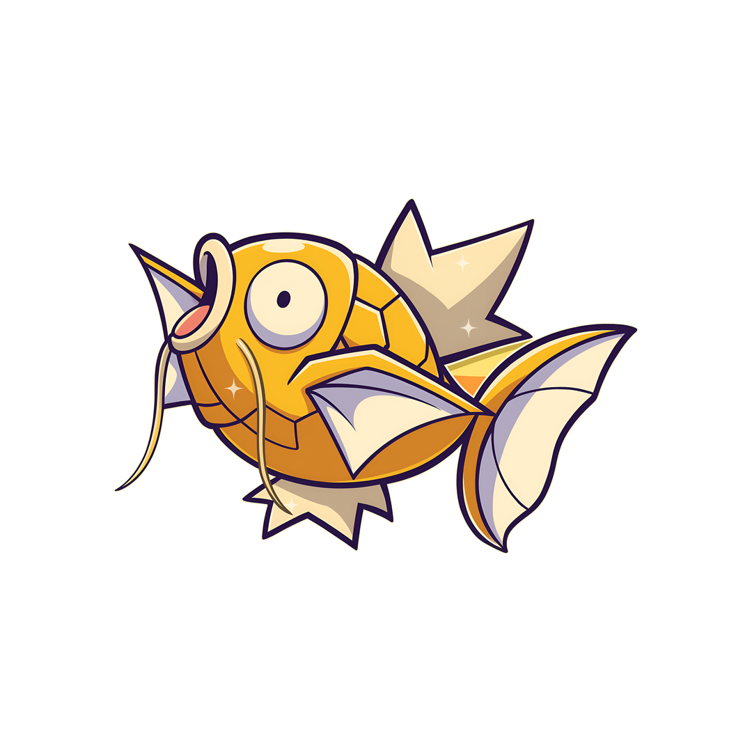 magikarp golden pokemon sticker