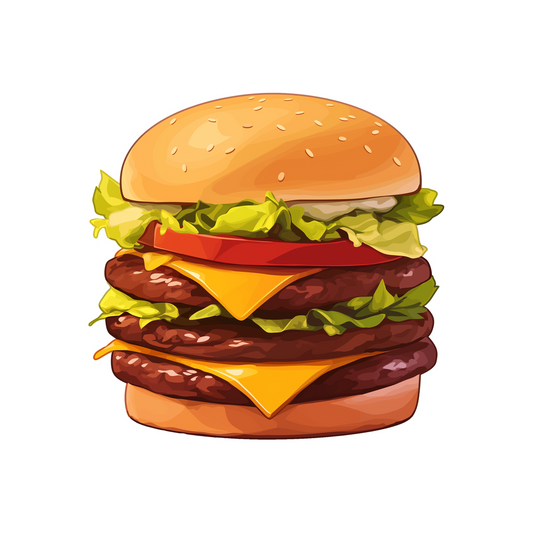 mcdonalds burger fastfood sticker