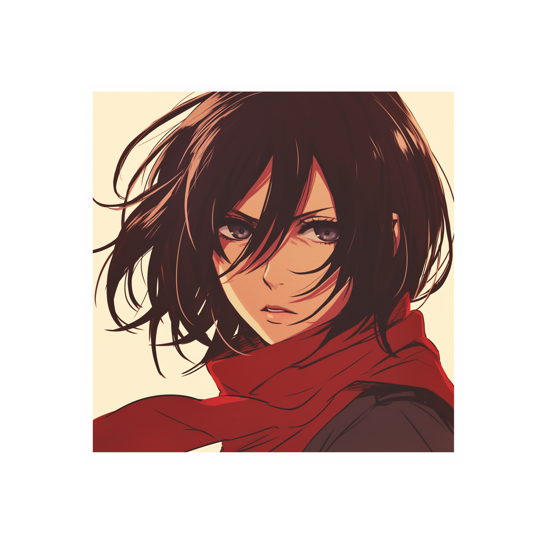 mikasa ackerman attack on titan sticker