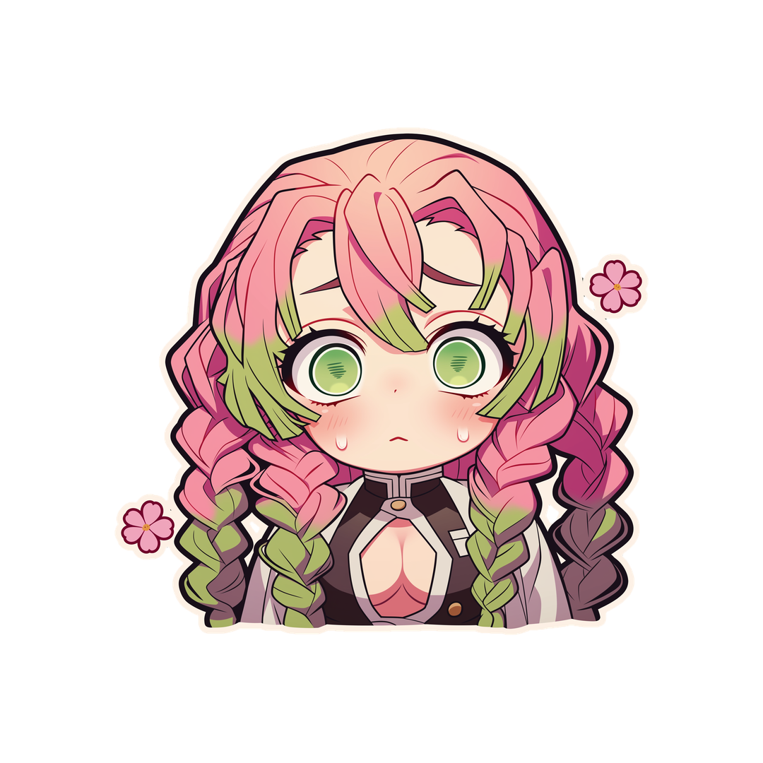 mitsuri kanroji nervous sticker