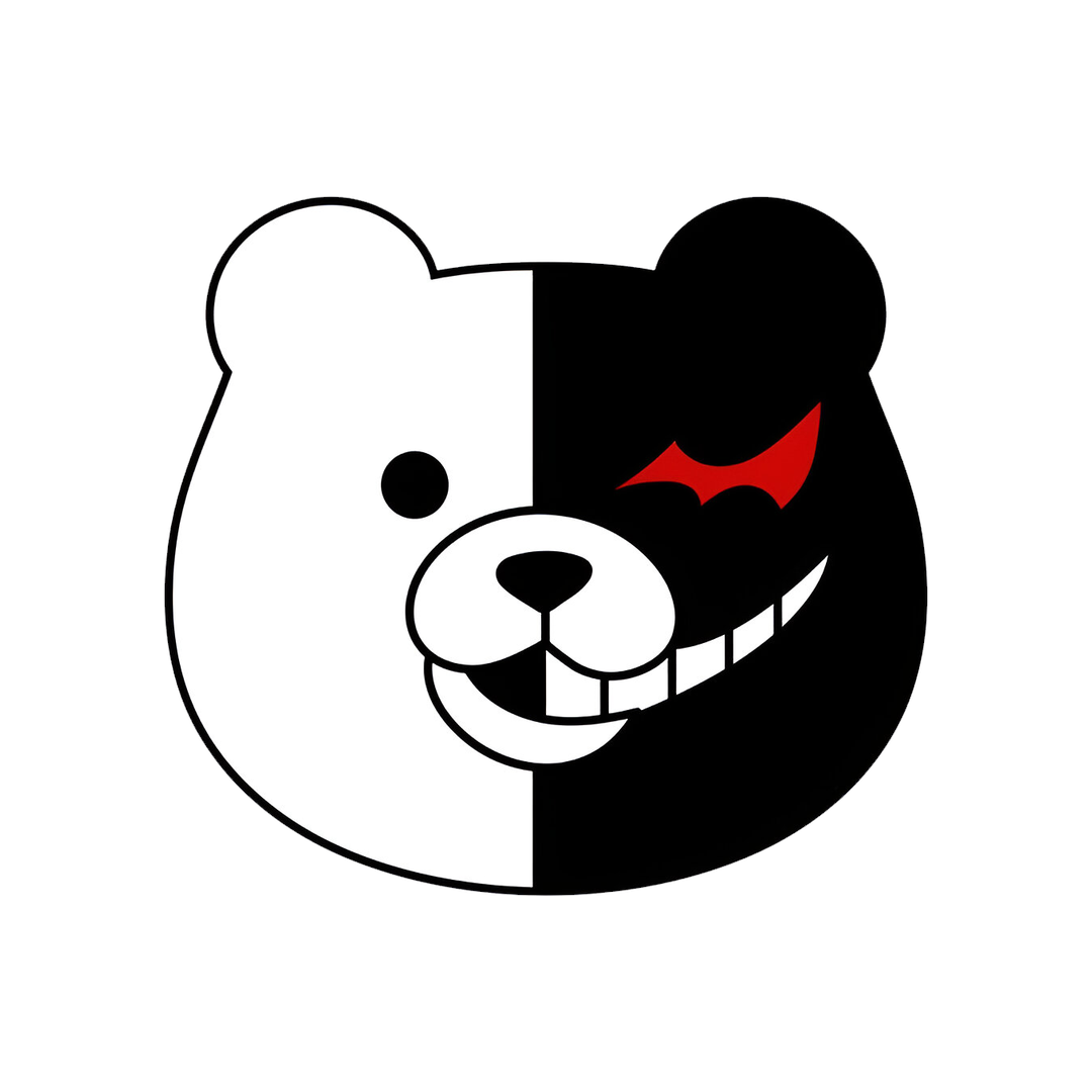 monokuma danganronpa face sticker
