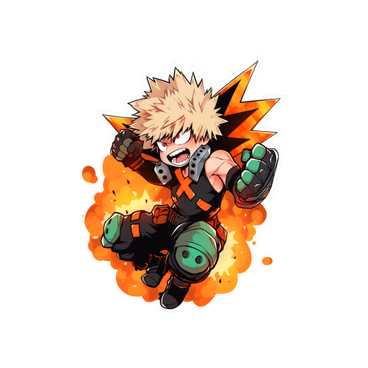 my hero academia bakugo explosive sticker
