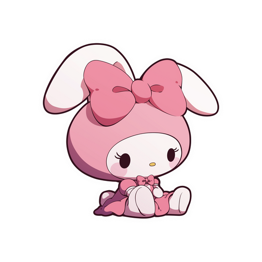 my melody pink bunny cute sticker