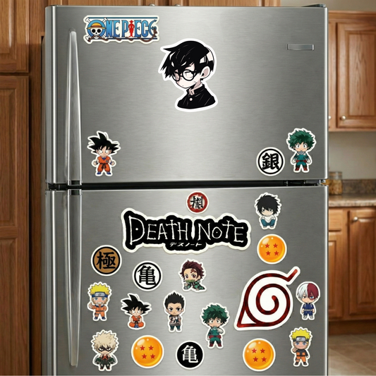 mysterious anime boy in round glasses sticker