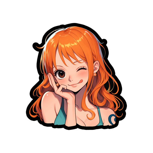 nami one piece anime girl sticker
