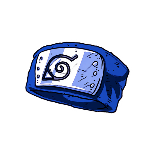 naruto hidden leaf headband sticker