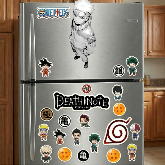 naruto manga black white sticker