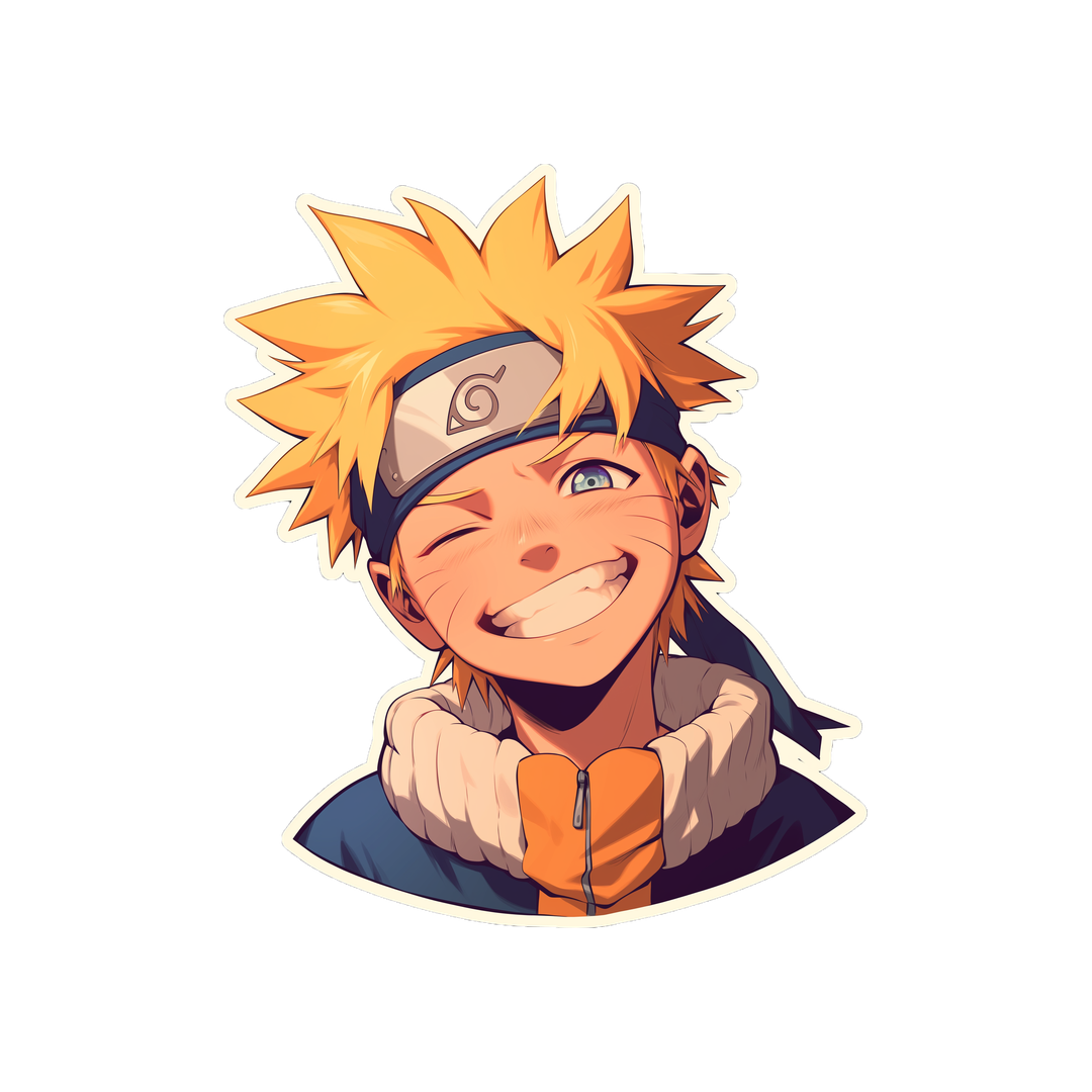 naruto ninja smiling sticker