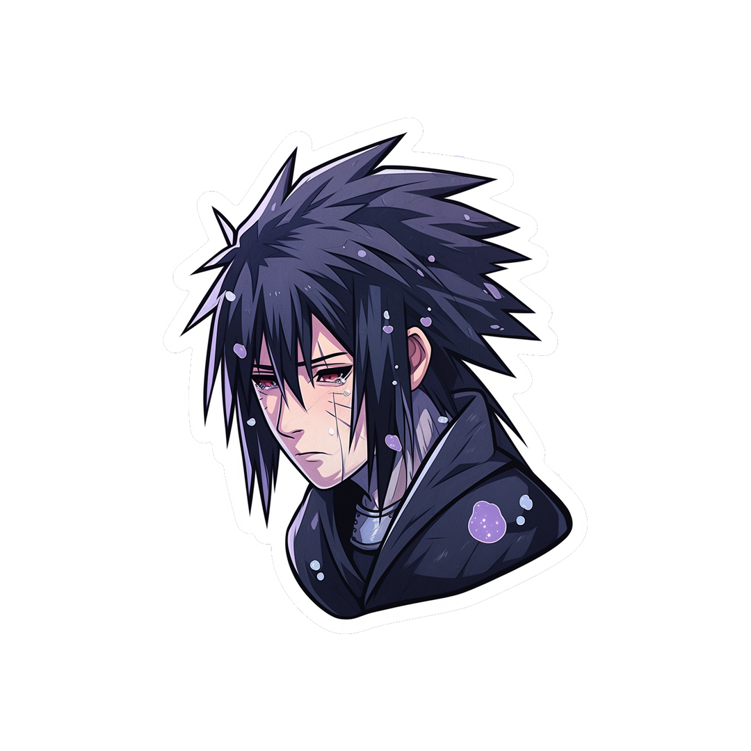 naruto sad sasuke crying sticker